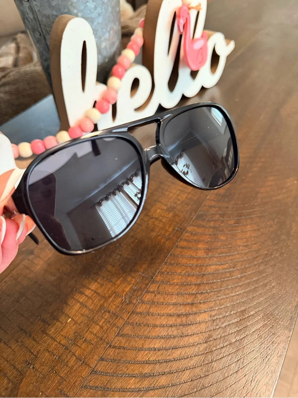 Black Aviator Sunglasses for women  - Classic UV Protection